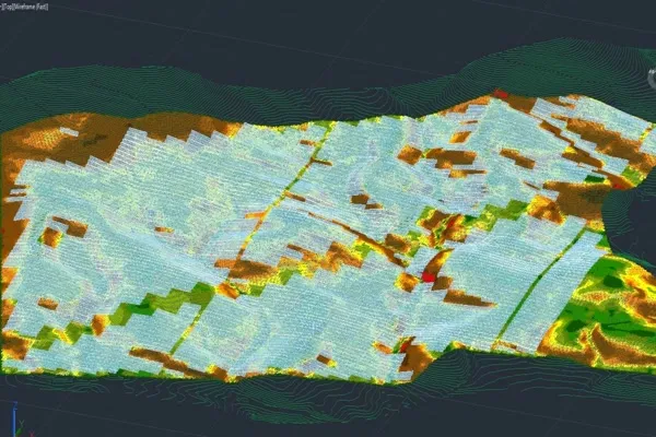 Solar layout on flat terrain assumption